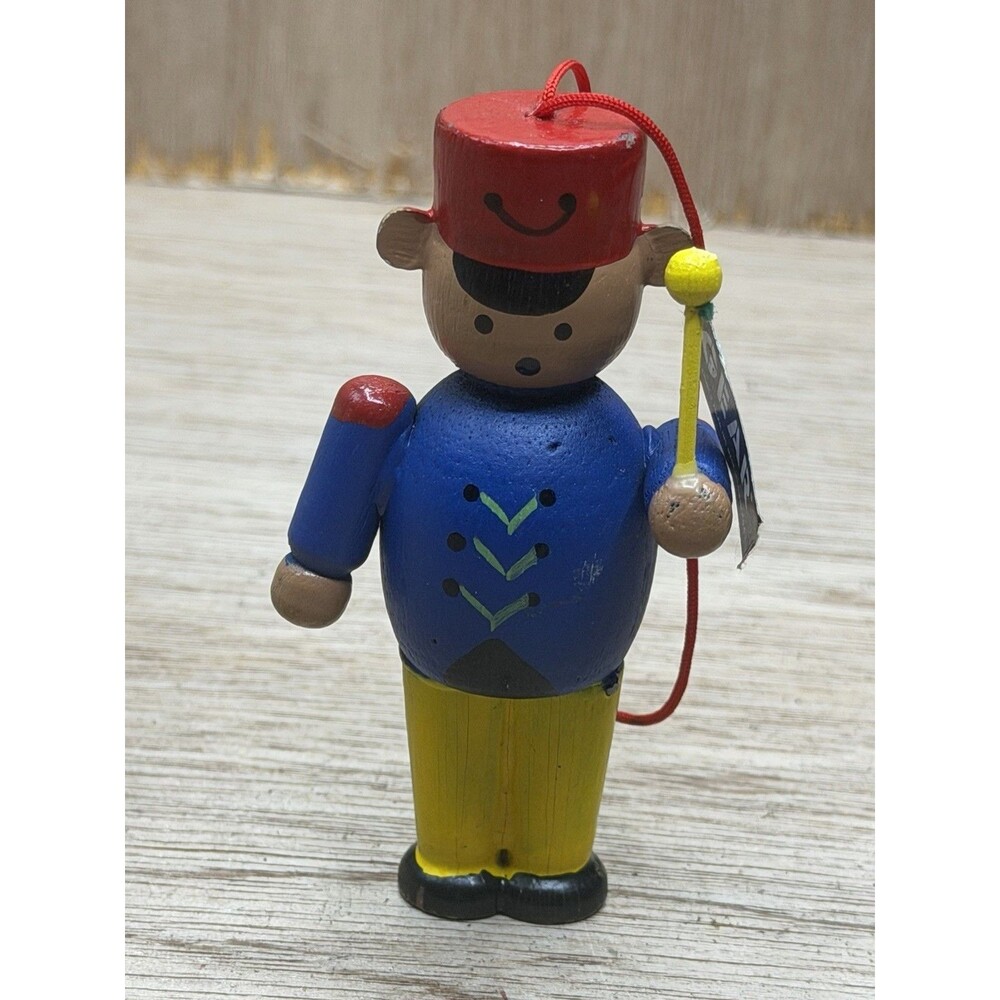 Toy Soldier Wooden Christmas Ornament Wood 3 1/4"